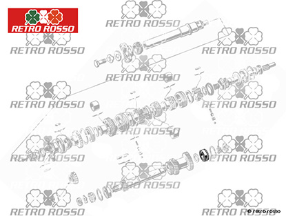 Roulement arbre secondaire avant Alfa 1900