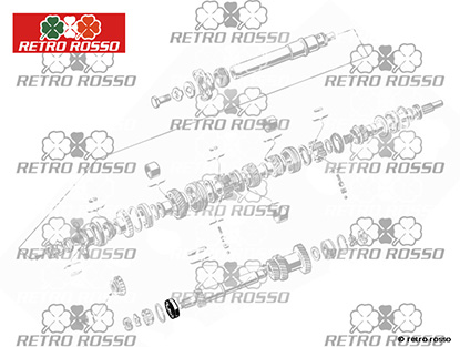 Roulement arbre secondaire centrale / arriere Alfa 1900