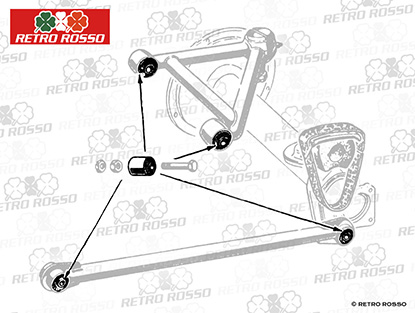 Silentbloc suspension 750 / 101 Giulietta (34mm) + 1900