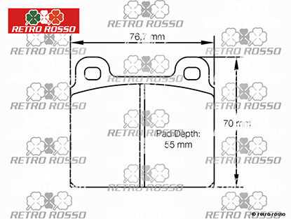Plaquettes de frein avant 1750 / 2000 Pagid  RSH3