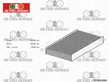 Filtre habitacle Alfa 166 charbon actif / Maserati 3200/4200