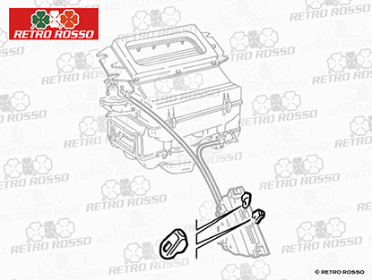 Bouton commande chauffage Spider 86 - 93