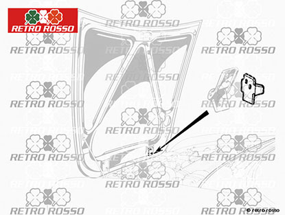 Support charnière capot moteur 1300 - 2000 Spider