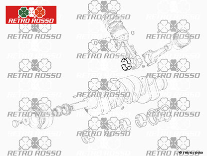 Jeu de coussinets de bielle STD  Ferrari   208 / 308