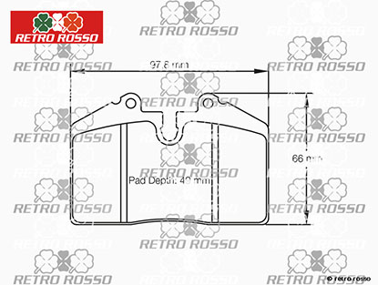 Plaquettes de frein arriere Pagid Sport Ferrari 550 / 575
