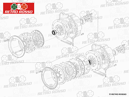 Roulement palier GTV6 / 75 + embrayage Ferrari Mondial
