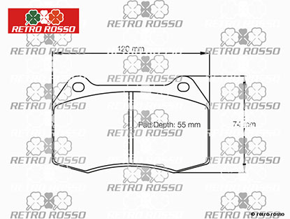 Plaquettes de frein avant Pagid Sport Ferrari 550 / 575