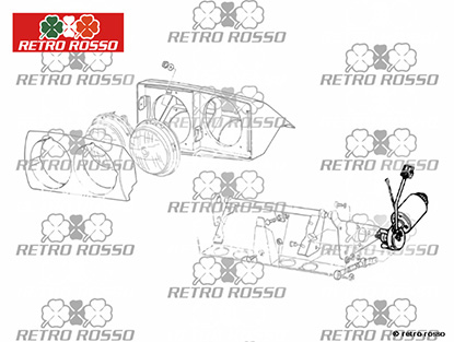 Moteur pour volet de phare gauche Ferrari