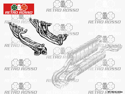 ANSA Jeu collecteurs Ferrari 512BB / 512BBi