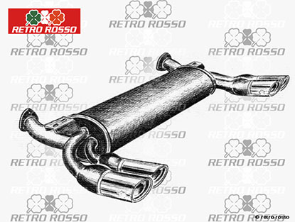 ANSA Silencieux term. Sport Ferrari 308QV / 328 / Mond.