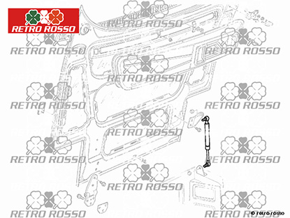 Amortisseur télescopique capot moteur + coffre  348 / 355
