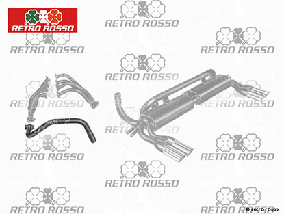 ANSA silencieux centrale Lamborghini Urraco P200 / P250