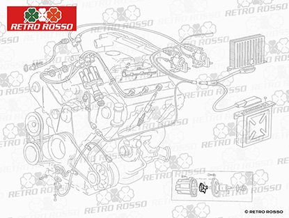 Rotor distributeur Maserati Biturbo 2. Serie (avec 2 bobines)