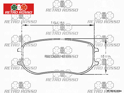 Plaquettes de frein arriere Pagid  Racing   991 GT3 Cup