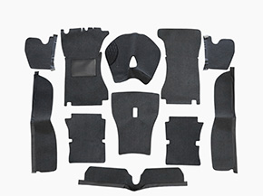 Jeu moquettes Deluxe anthracite velours GT Bertone 70-73