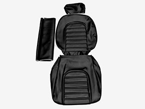 Coiffe siège scaï noir 24cm appuie-tête Spider 78-89