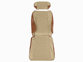 Coiffe siège GTV 2000 skai cinghiale / tissu beige