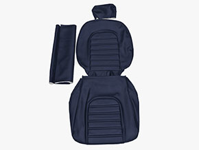 Coiffe siège scaï bleu 19cm appuie-tête Spider 78-89
