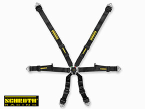 Schroth Profi 2x2 noir harnais 6 points racing FIA