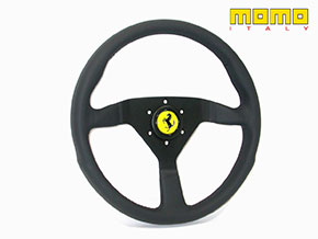 Volant en cuir  noir  MOMO Montecarlo 340mm Ferrari