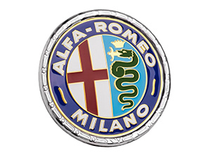 Emblème Alfa Romeo Milano (55mm) en plastique
