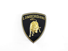 Emblème Lamborghini noir 55 x 65 mm