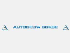 Autocollant pour pare-brise Autodelta Corse bleu