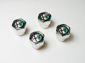 Jeu (4) capuchons de valve Alfa Romeo
