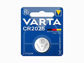 Pile-bouton batterie CR2025 Varta 160mAh Lithium
