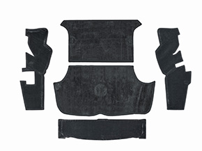 Jeu (5) tapis en caoutchouc coffre GT Bertone noir