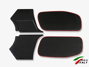Jeu (4) habillages porte 750 / 101 Spider bordure rouge