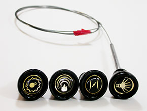 Jeu boutons tableau 750 / 101 Giulietta (or)