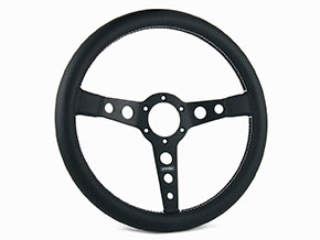 Volant en cuir  noir  MOMO 350mm  Prototipo