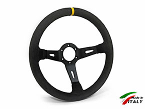 Volant Deep Corn Rally 350mm diamètre noir (65mm)