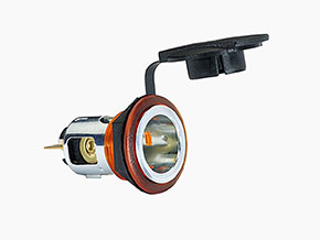 Prise 2 pôles 12V + 24V 