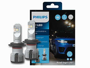 Set Philips Pro6000 12V LED Pro H7 - LED Boost